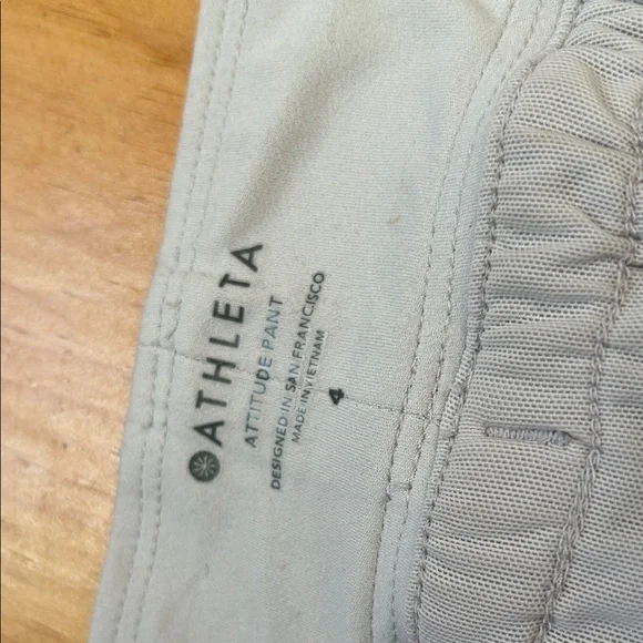 Athleta Grey Attitude Pants joggers - Picture 2 of 3